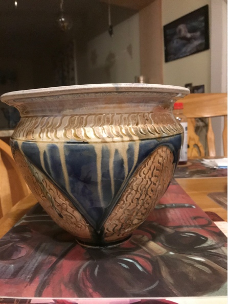 hand designed wheel thrown and wood fired by pottery by jamd