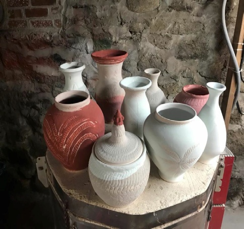 wheel thrown jars, bowls, vases created by by John Kondra