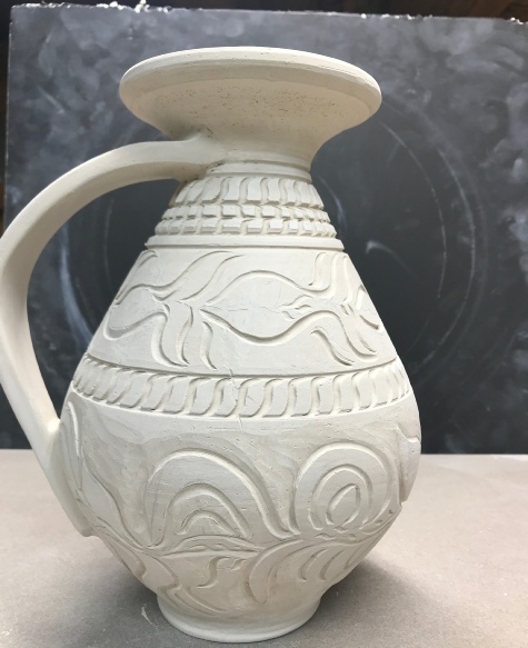 hand designed thrown picture by pottery by jamd